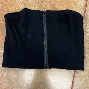 Forever 21 Zipper Tube Top
